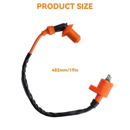 Stylemafia High Performance Racing Ignition Coil Electrode Spark Plug fit for GY6 50cc 150cc 125cc 150cc Chinese ATV Moped Scooter ATV Go Kart Parts