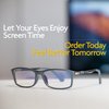Prospek Blue Light Glasses Men, DYNAMIC (No Magnification) - High Optical Quality Lenses - Regular Size