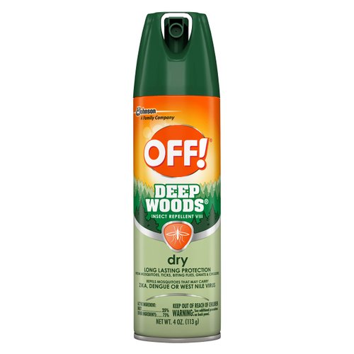 OFF! Deep Woods Insect & Mosquito Repellent VIII, DryTouch Technology, Long Lasting Protection 4 oz.