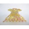 Generic Golden yellow, pink, white clear marbled hair claw clip medium fine hair