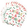C.R. Gibson TW4-22631 Jingle and Mingle Disposable Paper Cocktail Napkins for Christmas Parties, Multicolor, 20pcs