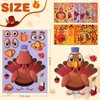 Thanksgiving Stickers for Kids, 24PCS Make a Turkey Face Stickers Thanksgiving Turkey Games Fall Thanksgiving Party Supplies Party Favors Thanksgiving Kids Crafts Gifts for Toddlers Boys Girls