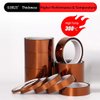 APT, 1 mil Thick Polyimide Adhesive Tape, HighTemperature and Heat Tape, for Masking, Soldering, Electrical, 3D Printer Application. (1" x 36 yds)