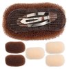 LALAFINA 6Pcs Hair Base Sponge Bump Up Hair Clips Sponge Volume Hair Insert Hair Bump Up Comb Clip Hair Increasing Clip for Women DIY Hair Style