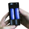Imren 18500 Rechargeable Batteries, 4PCS IMR 18500 3.7V 1200mAh Rechargeable Battery for Flashlight, Solar Garden Light with Button Top