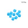 MECCANIXITY 10Pcs Plastic Gears 10 Teeth Plastic Shaft Gears Model 102AA Reduction Gear for RC Car Model DIY Robot,Blue Module 0.5