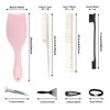 Hair Brush Set With Hairs Clip Ties 15PCS Women Styling Brushes Gifts Chrimstas Birthday Festival Detangling Hairbrush Rat Tail Comb For Parting Styler Hair Care