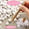 150pcs Nail Sponges for Ombre Mini Sponges for Nail Art with Grabbing Pen, Ombre Nail Brush Aura Nails Sponge for Manicure Tools Supplies Accessories-Gold