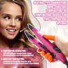 Hair Extensions Tool Set Fusion Heat Iron Connector Wand Hair Extensions Heat Tool with Fusion Glue Protector Templates Hair Clips Finger Protector 2 Bags Keratin Glue Granule Beads(Pink,)