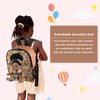 Nice2you Black Baby Doll in Take Along Backpack Carrier, 10in American African Girl Doll for Toddlers and Kids Aged 1-3 2 4 5 Year Old, Backpack for Baby Doll Accessories Storage