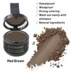 ZENTANMEI Root Touch Up Hairline Powder for Women & Men, Gray Hair Cover Up, Hairline Shadow Powder Sweatproof & Windproof, 0.14 oz Root Cover Up Powder for Thinning Hair (Medium Brown)