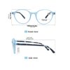 OLOMEE Reading Glasses Womens +1.00 Colorful Round Readers Lightweight Stylish Cute Women's Cheaters 4 Pack Comfortable Fit Spring Hinge