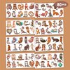 80 PCS Funny Otter Temporary Tattoos Sticker Cute Sea Animal Birthday Party Decorations Supplies Favors Celebration Gifts Boys Girls Baby Shower Cute Tattoo School Reward Themed