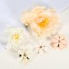 VOCOSTE 5pcs, Flower Hair Clips, Flower Hair Barrettes, Fake Flowers for Hair, Flower Hair Accessories for Women and Girls, Flower Hairpins for Party Beach Wedding, Orange White