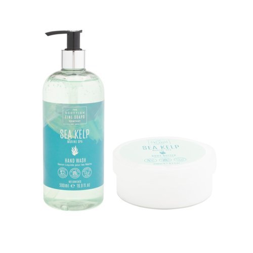 Generic Sea Kelp Scottish Fine Soaps, 8.5 fl oz Body Lotion and 16.9 fl oz Hand Wash Set