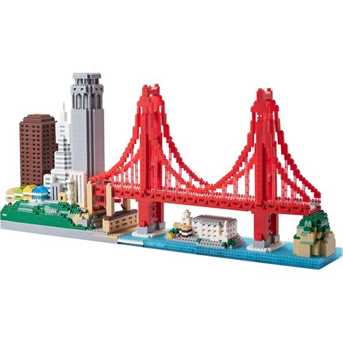 DAFDAG Big Size Architecture Collection San Francisco Skylines Micro Blocks Building Block Set