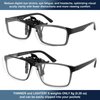 Yogo Vision Blue Light Clip on Computer Glasses Video Gaming Glasses Easy Fit Digital Eyestrain Fatique Dry Eyes Relief Eye Protection (2 Pack)