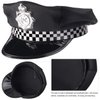 Beelittle Police Officer Role Play Kit Police Hat Handcuffs Walkie Talkies Policeman Badge Sunglasses Police Costume Accessories for Cop Swat FBI Halloween Party Dress up (A)