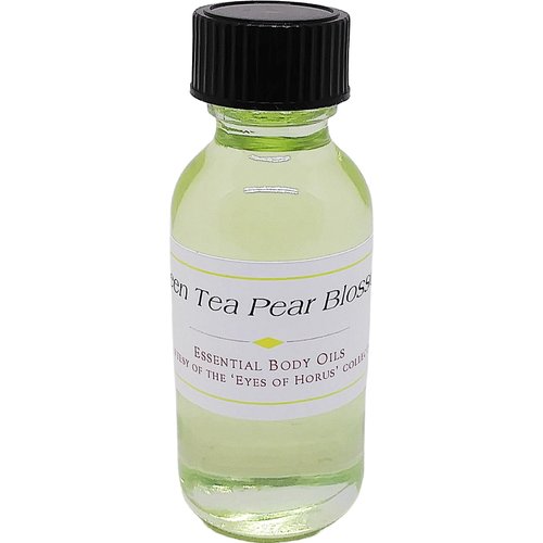 TCEShop Green Tea Pear Blossom - Type VW For Women Scented Body Oil Fragrance [Regular Cap - Light Green - 1 oz.] - ID#32804