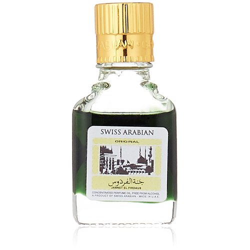 SWISSARABIAN Jannet EL Firdaus (Green) 9mL CPO | Alcohol Free and Vegan Attar Perfume Oil | Givaudan Original and Traditional Formulation from 1974 | by Swiss Arabian Dubai, UAE.
