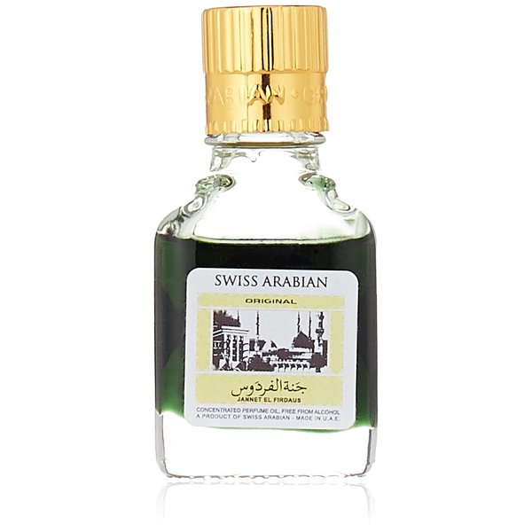 SWISSARABIAN Jannet EL Firdaus (Green) 9mL CPO | Alcohol Free and Vegan Attar Perfume Oil | Givaudan Original and Traditional Formulation from 1974 | by Swiss Arabian Dubai, UAE.