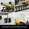 WW2 Military Toys Building Sets, Create a BF109 Fighter Plane & a Karl Giant Mortar Tank, Compatible with Lego, Great Army Airplane Toy for Boys and Kids Age 8-12