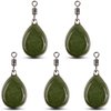 Carp Fishing Weights 2OZ Fishing Sinkers Coated Flat Pear Sinker Weight with Swivels Carp Fishing Equipment
