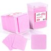 NXJ INFILILA Lint Free Nail Wipes, 400PCS Super Absorbent Dry Nail Wipes for Nail Polish Remover, Eyelash Extension Glue Lint Free Wipes Non-Woven Fabric Nail Cleaning Pads Nail Supplies Nail Stuff