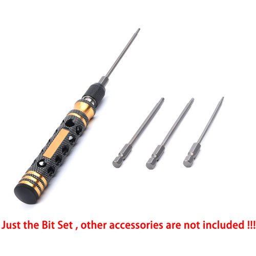 Readytosky RC Hex Bit 1.5 2.0 2.5 3.0mm Hex Head Allen Wrench Drill Bit Set for Screwdrivers Electric Screwgun/Power Drill