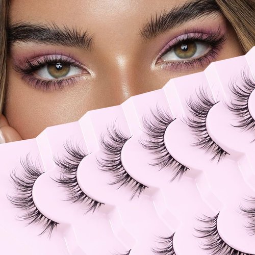 Natural Lashes Natural Eyelashes Natural Look Wispy Lashes Mink Lashes False Eyelashes Fake Eyelashes C Curl Lashes Strip Lashes Pure-02