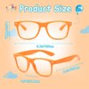 SUNOVELTIES 12 Pack Kids Orange Pretend Play Glasses Bulk, Boys Girls Birthday Party Favors No Lens Frame Fake Glasses