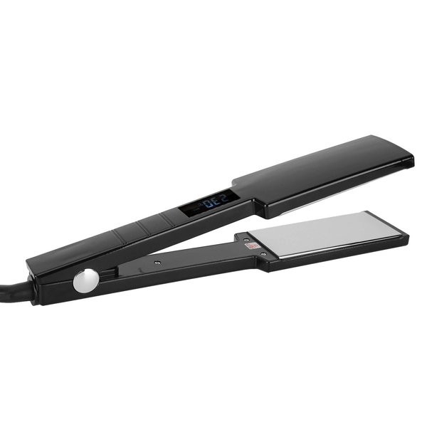 Hair Straightener, Extra Wide Flat Iron/Plancha de Cabello,Negative Ion Ceramic Flat Iron, Flat Iron Hair Straightener Wide Plate & Digital Display
