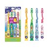 GuruNanda Kids Toothbrush with Suction Cup & Fun Animal Designs - Soft Bristles for Bright Smiles and Healthy Teeth & Gums - Non-Slippery & Mess-Free Toothbrush, Suitable for Ages 3+ - 4 Count