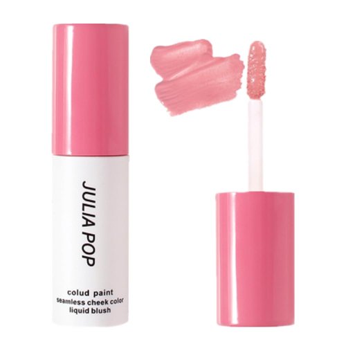 Mysense Pink Liquid Blush Makeup, Soft Cream Blush for Cheeks Skin Tint, Matte Face Blush Contour Wand Weightless Breathable Feel, Sheer Flush of Color, Dewy Finish, Natural-Looking (#02 Pink)