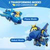 Super Wings Transformer Toys, 5 in Jerome Airplane Transformer Figures Toys, 2 in 1 Mode Rescue Bots Action Figure Toys for 3-5 Year Old Boys Girls, Fun Plane Toys for Toddlers Kids Age 3 4 5 6 7