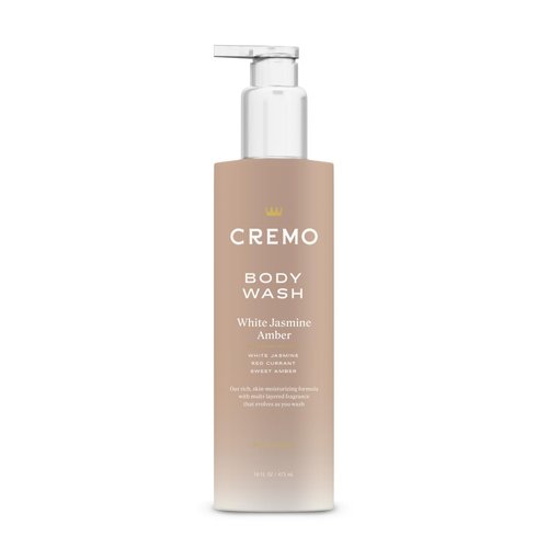 Cremo Women's Body Wash, Skin Moisturizing, Notes of White Jasmine, Red Currant, and Sweet Amber Body Wash Women, 16 Fl Oz