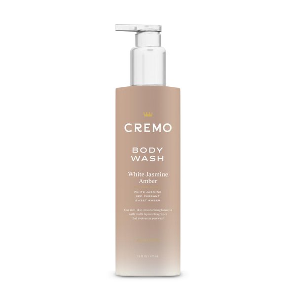 Cremo Women's Body Wash, Skin Moisturizing, Notes of White Jasmine, Red Currant, and Sweet Amber Body Wash Women, 16 Fl Oz
