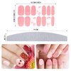 Maitys 560 Pieces Jamberry Nail Wraps Real Nail Polish Stickers Nail Wrap Nail Polish Strips Decals DIY Glitter Nail Adhesive Full Wraps Art Set with Nail File for Women Girls (Glitter Style)