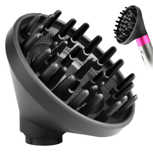 Fixbetter Upgraded Diffuser Nozzle for Dyson Airwrap Attachment, Hair Dryer Diffuser Attachment for Dyson Airwrap HS05 HS03 HS01, Converting for Dyson Airwrap Styler To Hair Dryer
