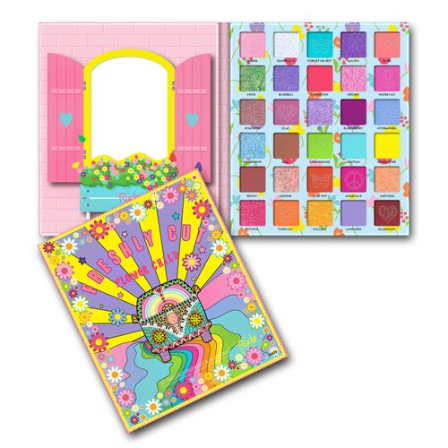 Rude Cosmetics Flower Child 30 Pressed Pigment and Shadows - Freshly Cut for Women - 1 oz Eye Shadow