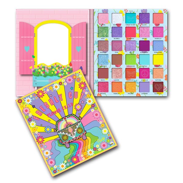 Rude Cosmetics Flower Child 30 Pressed Pigment and Shadows - Freshly Cut for Women - 1 oz Eye Shadow