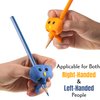 Mr. Pen Owl Pencil Grips, 6 pcs, Silicone Gel, Cute, Fits Pencils, Pens, Crayons