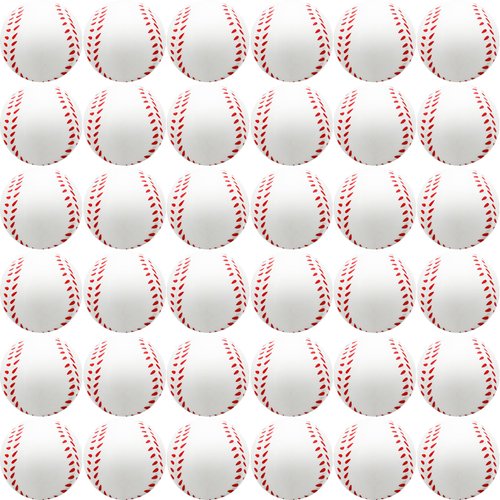 Oleitodh 60 Pcs Baseball Stress Ball, 2.5 Inch Mini Squeeze Foam Baseball Bulk, Baseball Squishy Balls for Kids, Relaxable Sports Ball for Themed Party Favors, Decoration, Anxiety Relief