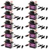 Miuzei MG90S 9G Micro Servo Motor Metal Geared Motor Kit for RC Car Robot Helicopter, Mini Servos for Arduino Project (10)