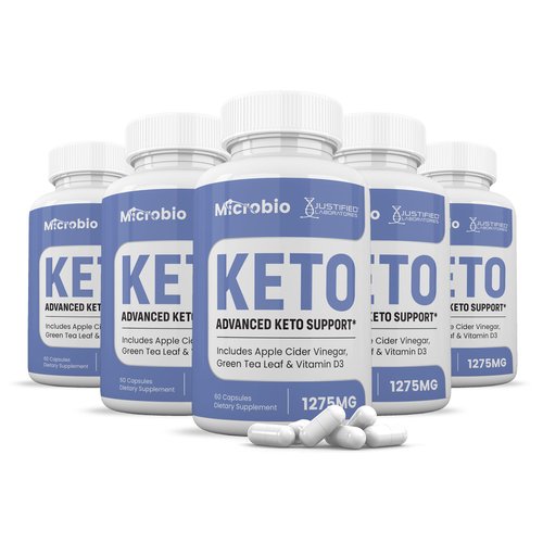 (5 Pack) Microbio Keto ACV Pills 1275MG Keto Support Blend Capsule Alternative to Keto ACV Gummies Formulated with Apple Cider Vinegar Extra Virgin Olive Oil Powder Green Tea Leaf 300 Capsules