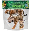Gemini&Genius Tiger Figurine Toys, Safari Animal Action Figures, 3 Pcs Wildlife Animal Toys-3-6 Inches Length-Great for Kids Gift, Party Favors, Treasure Box Prizes, Goodie Bag Fillers or Cake Toppers