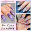 Born Pretty Holographic Nail Powder Fine Rainbow Holo Laser Effect Multi Chrome Manicure Pigment Glitter Dust for Salon Home Nail Art DIY Design