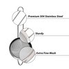 Makerstep 304 Stainless Steel Fine Mesh Strainers for Kitchen. Food Strainer Tea Strainer Coffee Strainer with Long Handle. 3.3 Inch