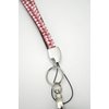 Pink Crystal Lanyard w/ Vertical Rhinestone Lined Badge Holder