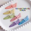 Butterfly Snap Hair Clips Set 6 Pieces Hair Clips for Girls Colorful Metal Clips for Thin Hair No Slip Hair Clip Girls Butterfly Hair Clips